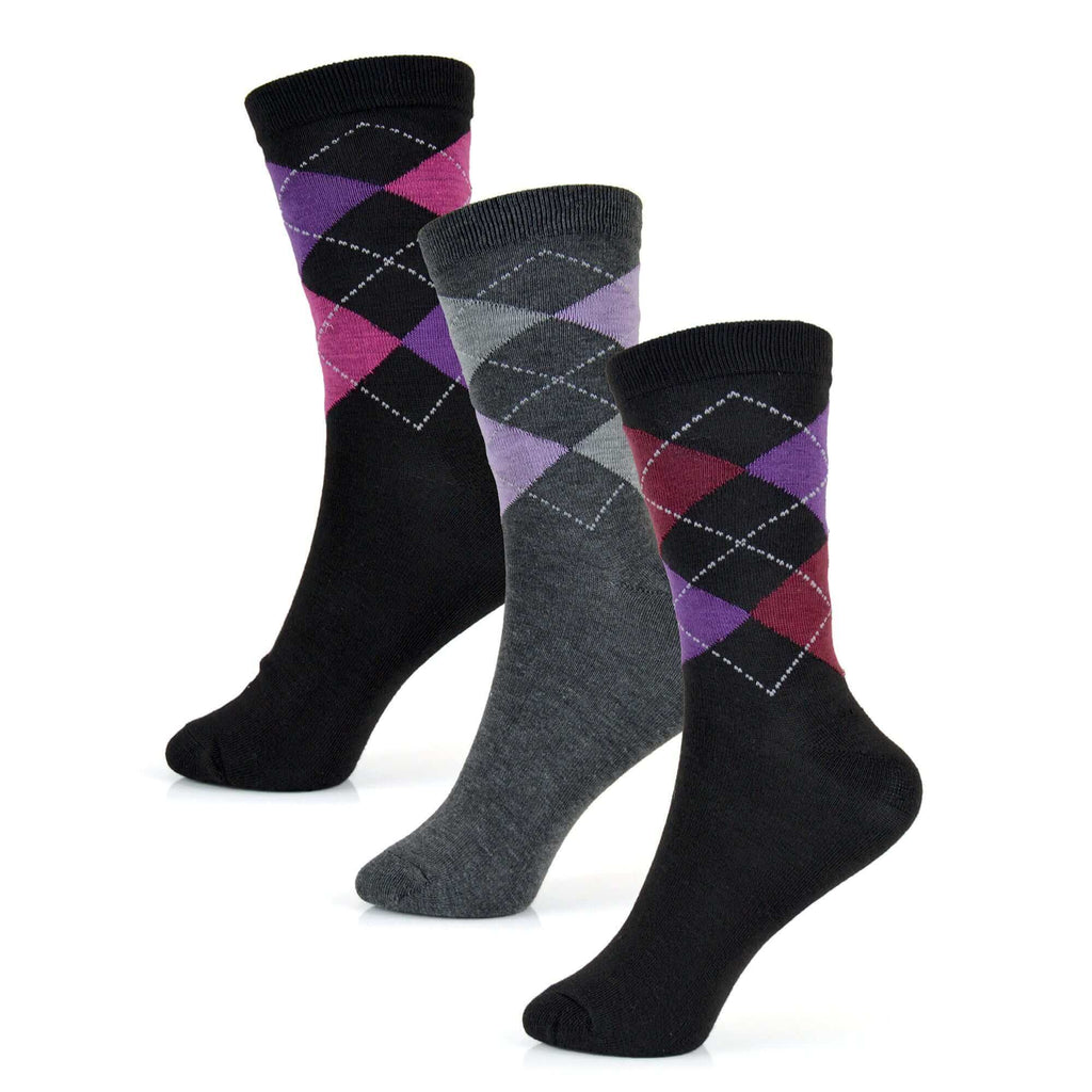 Sock Stack Womens Cotton Rich Socks 6 Pairs UK Size 4 To 7 Breathable Durable With Stripes Dots Leopard Fox Dog Cat Prints