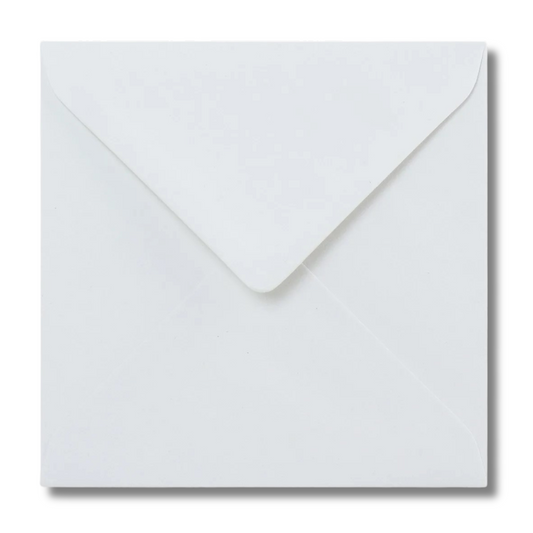 1000 White 6"x6" Envelopes 100gsm Diamond Flap Greeting Card Invitation Full Box