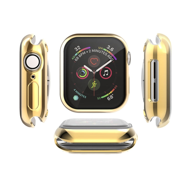 Full Coverage Plating TPU Case For Apple Watch Series 6 / 5 / 4 / Watch SE 44mm, For Apple Watch Series 6 / 5 / 4 / Watch SE 44mm