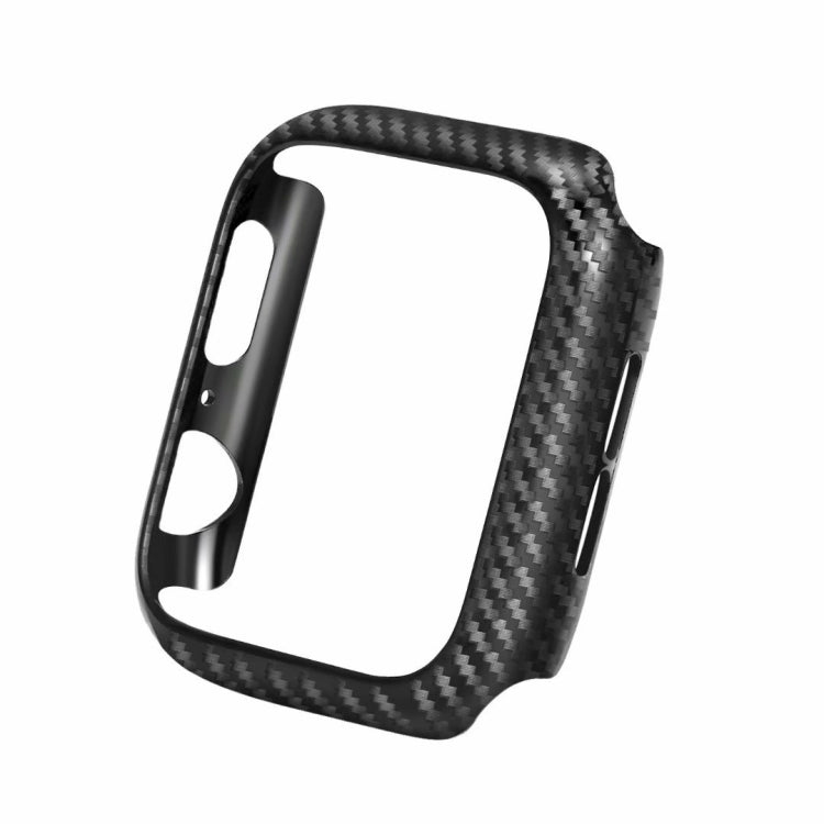 Echtleder-Kohlefaserarmband + Rahmen für Apple Watch Series 4 40mm, Apple Watch Series 4 40mm