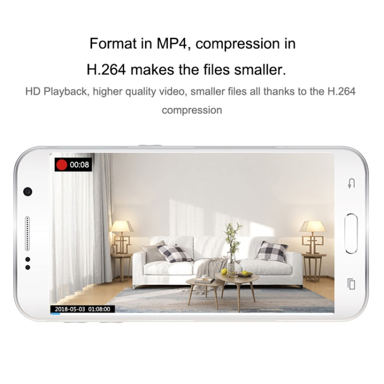 CAMSOY C9 HD 1280 x 720P 70 Grad Weitwinkel Drahtlose WiFi Tragbare Intelligente Überwachungskamera, unterstützt Infrarot-Nachtsicht & Bewegungserkennungsalarm & Schleifenaufzeichnung & zeitgesteuerte Aufnahme, C9
