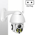 Wireless Surveillance Camera HD PTZ Home Security Outdoor IP66 Waterproof Network Dome Camera, Support Night Vision & Motion Detection & TF Card, US Plug, 2.0 MP