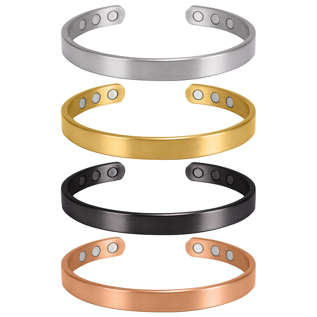 Pure Copper Cuff Bracelet – Adjustable Vintage Open Bangle, Healing Jewelry for Men & Women