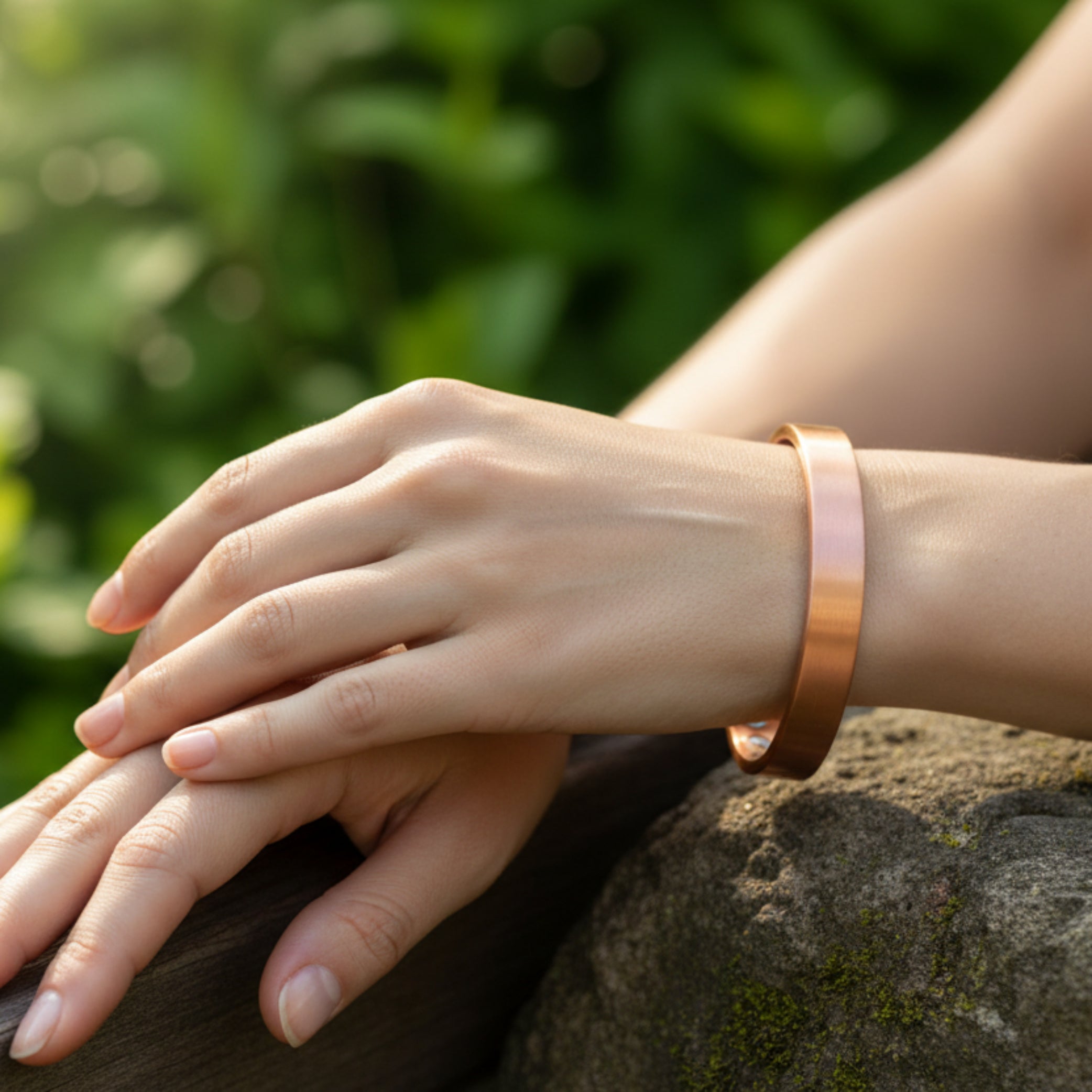 Pure Copper Cuff Bracelet – Adjustable Vintage Open Bangle, Healing Jewelry for Men & Women
