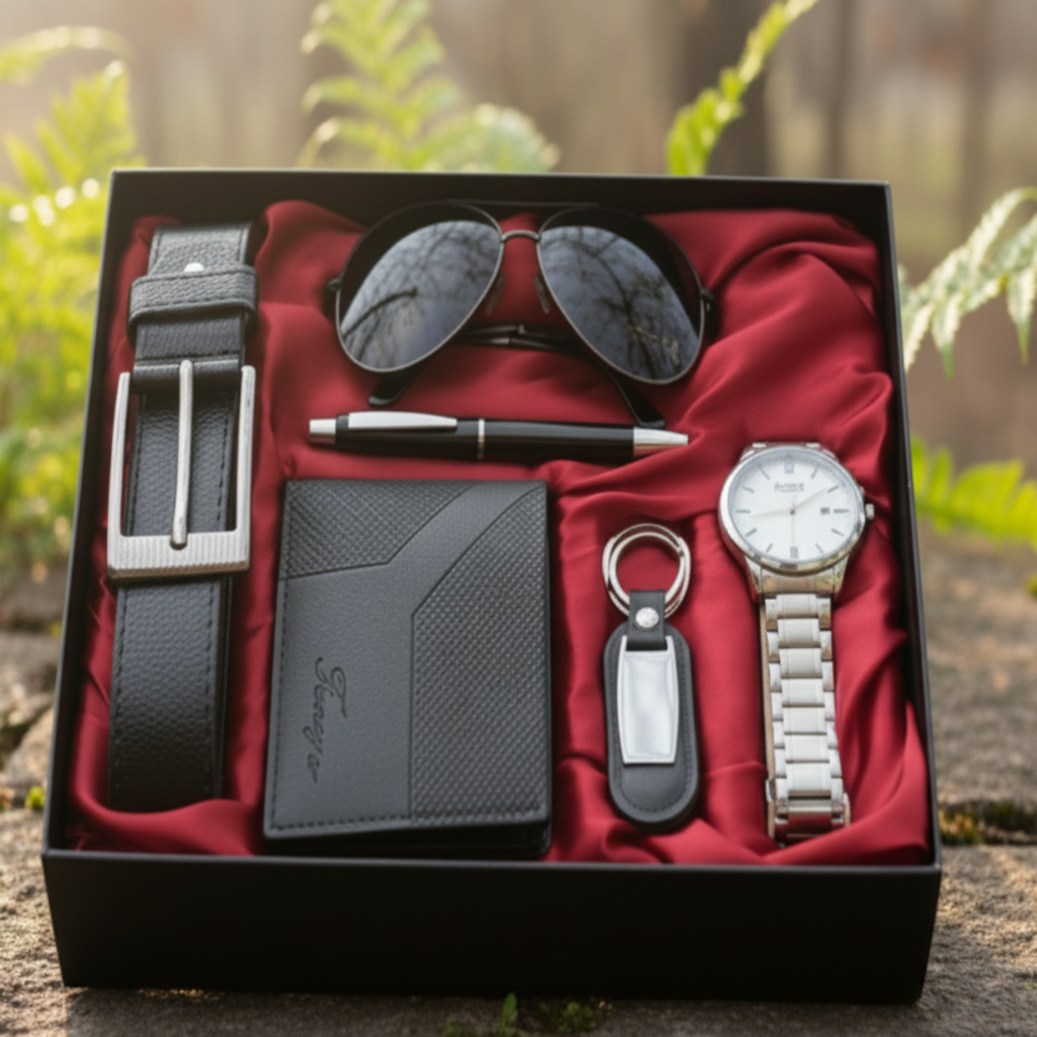 Men’s Matching Accessories Set – Stylish Gift for Him, Perfect Birthday, Anniversary & Holiday Present