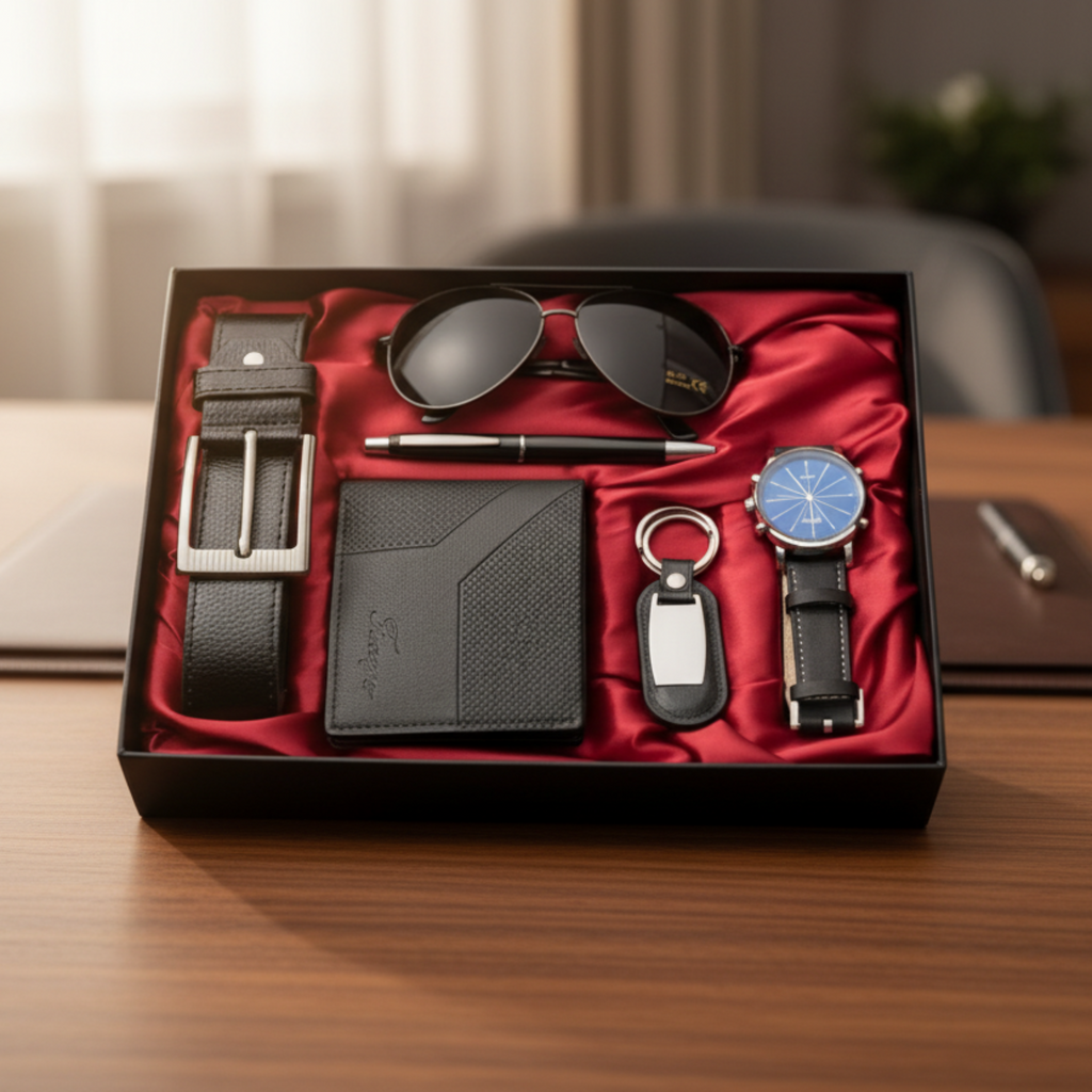 Men’s Matching Accessories Set – Stylish Gift for Him, Perfect Birthday, Anniversary & Holiday Present