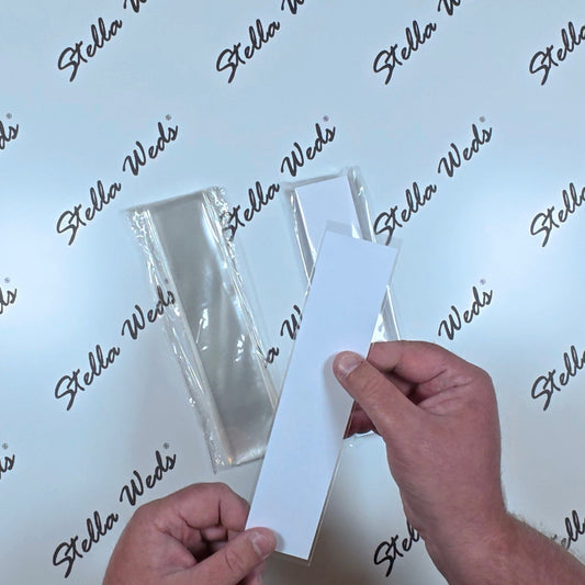 40 Clear Bookmark Sleeves – 47 x 213mm Protective Display Covers for Handmade Bookmarks