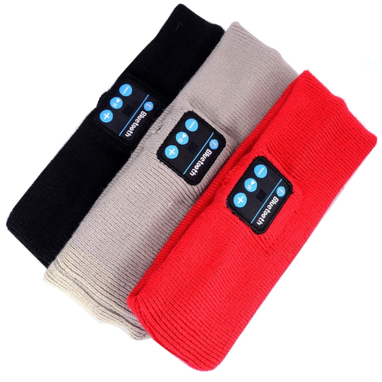 Knitted Bluetooth Headsfree Sport Music Headband with Mic for iPhone / Samsung and Other Bluetooth Devices(Black)