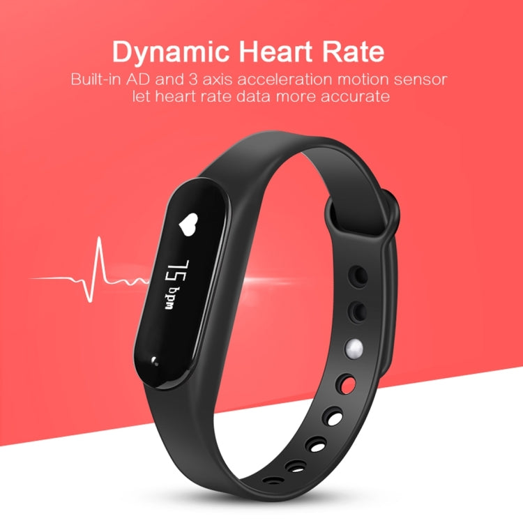 CHIGU C6 0.69 inch OLED Display Bluetooth Smart Bracelet, Support Heart Rate Monitor / Pedometer / Calls Remind / Sleep Monitor / Sedentary Reminder / Alarm / Anti-lost, Compatible with Android and iOS Phones, CHIGU C6 Black, CHIGU C6 Orange           ...