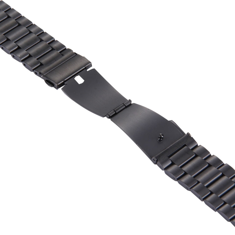 For Fitbit Blaze Smart Watch Butterfly Buckle 3 Beads Stainless Steel Watchband