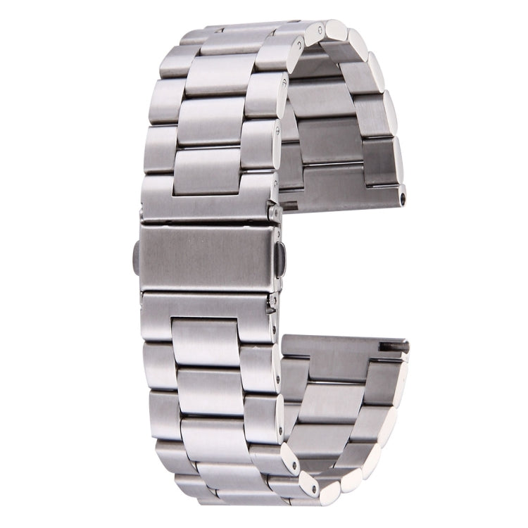Edelstahl-Uhrenarmband mit Schmetterlingsschließe und 3 Gliedern für Fitbit Blaze Smartwatch