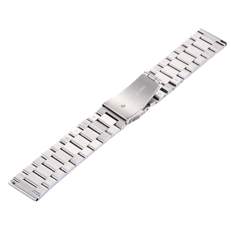 Edelstahl-Uhrenarmband mit Schmetterlingsschließe und 3 Gliedern für Fitbit Blaze Smartwatch