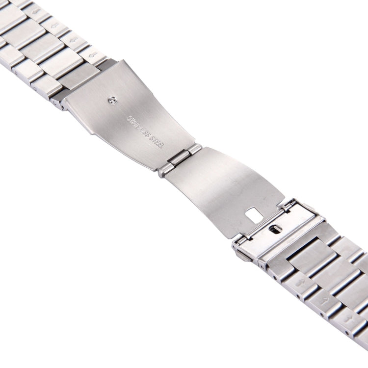 Edelstahl-Uhrenarmband mit Schmetterlingsschließe und 3 Gliedern für Fitbit Blaze Smartwatch