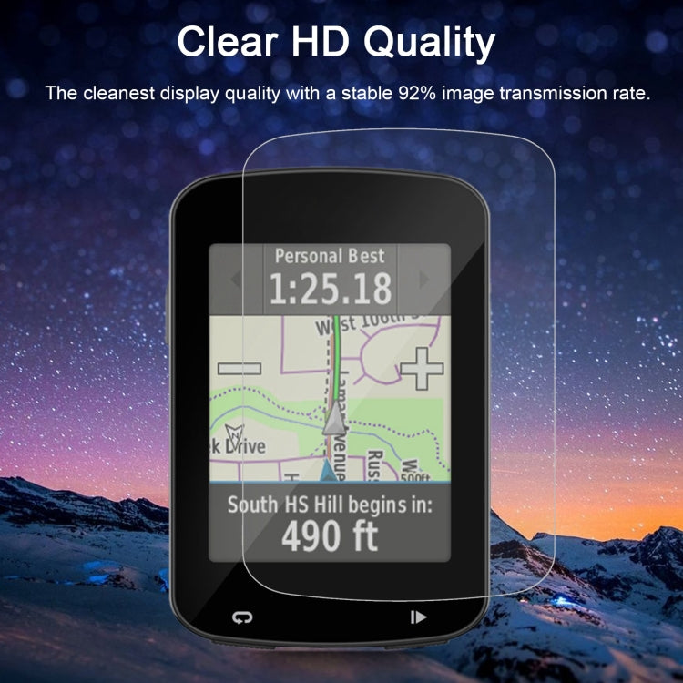 For Garmin Edge 820 0.26mm 2.5D 9H Tempered Glass Film Screen Protector, For Garmin Edge 820