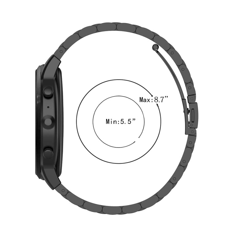 22mm Steel Wrist Strap Watch Band for Fossil Gen 5 Carlyle, Gen 5 Julianna, Gen 5 Garrett, Gen 5 Carlyle HR