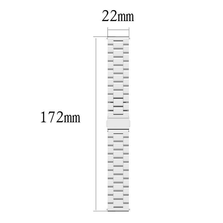 22mm Steel Wrist Strap Watch Band for Fossil Gen 5 Carlyle, Gen 5 Julianna, Gen 5 Garrett, Gen 5 Carlyle HR