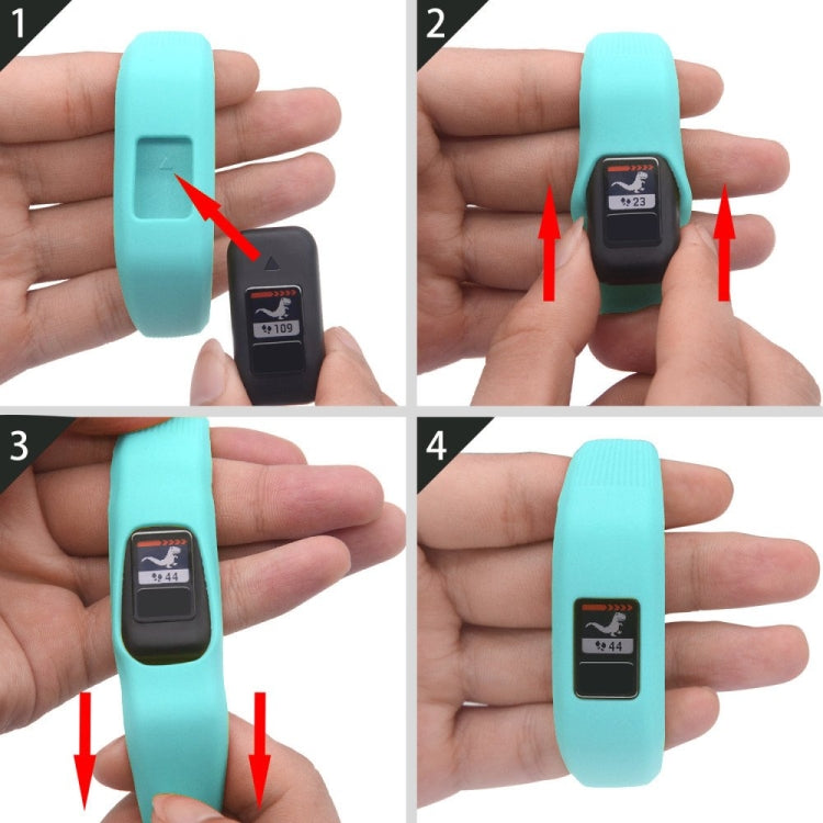 Silicone Sport Watch Band for Garmin Vivofit JR, Size: Small