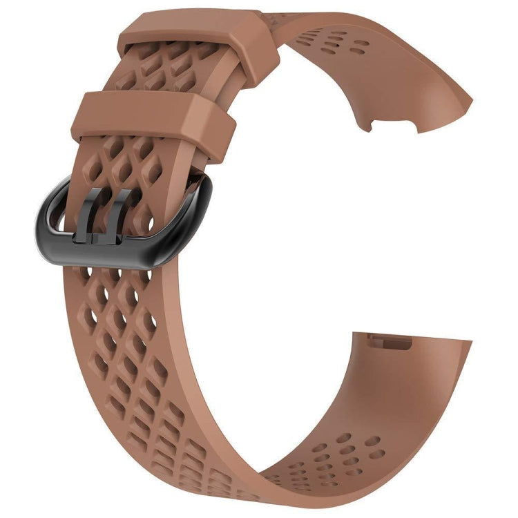 Square Hole Adjustable Sport Watch Band for FITBIT Charge 3