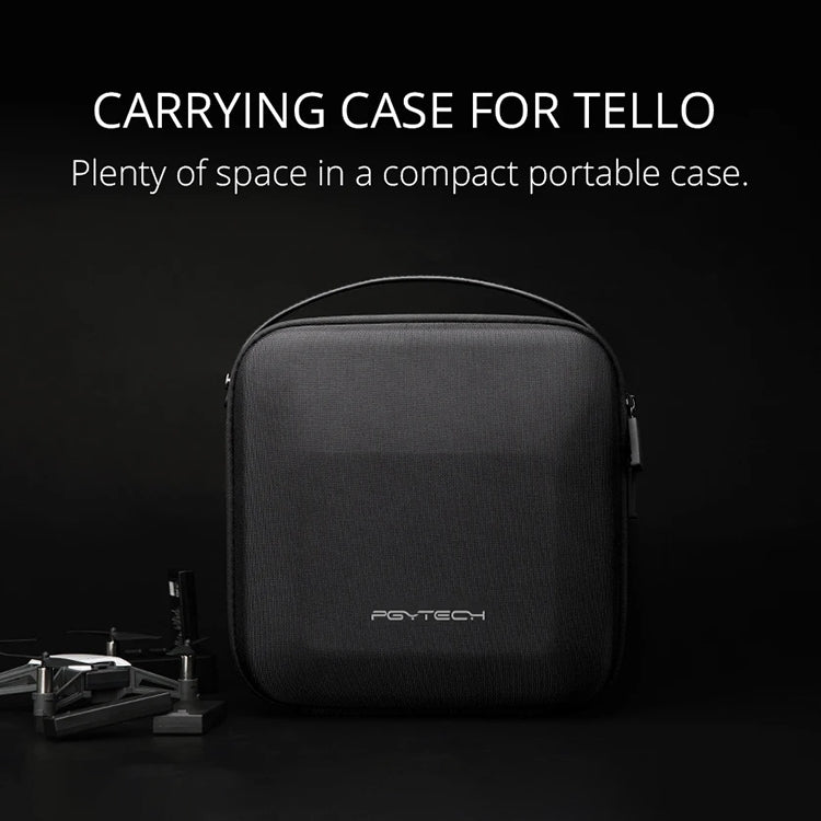 PGYTECH Tragbare PU-Nylon-EVA-Aufbewahrungstasche für DJI TELLO (Schwarz)