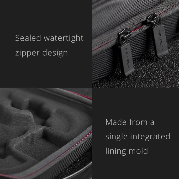 PGYTECH Tragbare PU-Nylon-EVA-Aufbewahrungstasche für DJI TELLO (Schwarz)