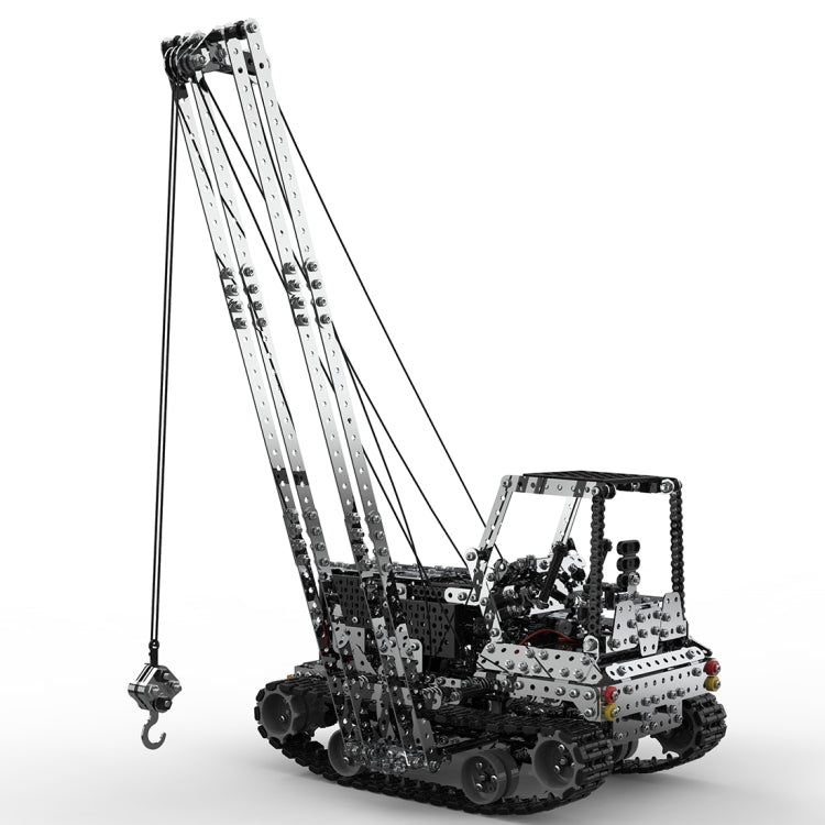 MoFun SW(RC)-010 2.4G Wireless Remote Control 10-channel Side Crane Children DIY Stainless Steel Assembled Toy, SW(RC)-010