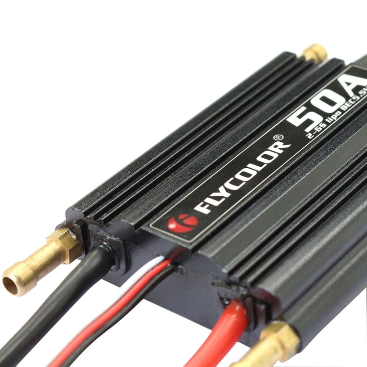 Flycolor Flymoster Series 50A 2-6S Waterproof Electronic Speed Controller for RC Boat, 50A 2-6S