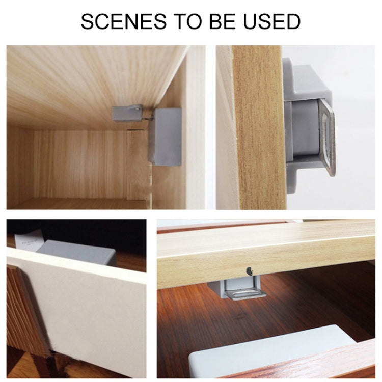 T3 ABS Magnetic Card Induction Lock Invisible Bilateral Open Cabinet Door Lock, Bilateral