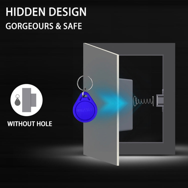 T3 ABS Magnetic Card Induction Lock Invisible Bilateral Open Cabinet Door Lock, Bilateral