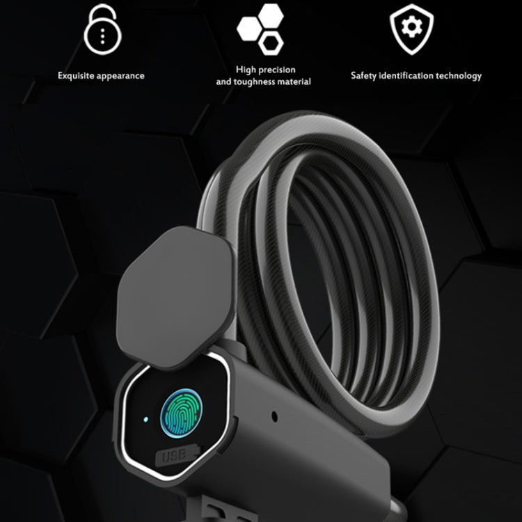 W16 IP65 Waterproof Fingerprint Lock Steel Rope Anti-theft Electric Car Lock Bluetooth APP Electronic Lock, W16 Bluetooth + Fingerprint