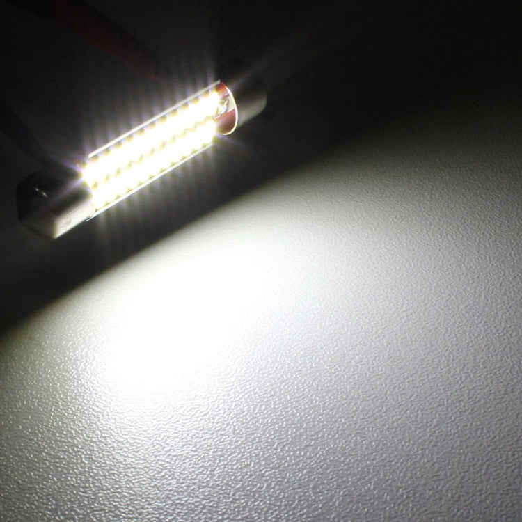 2 PCS 41mm 2W 240LM White Light 24 LED SMD 4014 Error Free License Plate Lights Car Light Bulb, 41mm