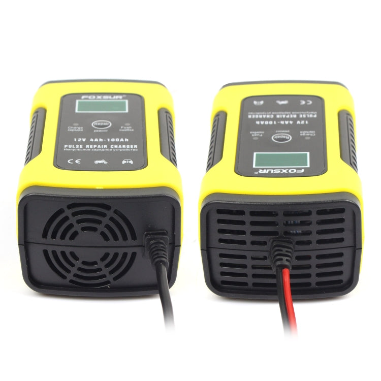 12V 6A Intelligent Universal Battery Charger for Car Motorcycle, Length: 55cm, UK Plug, UK Plug (Red), UK Plug (Yellow)