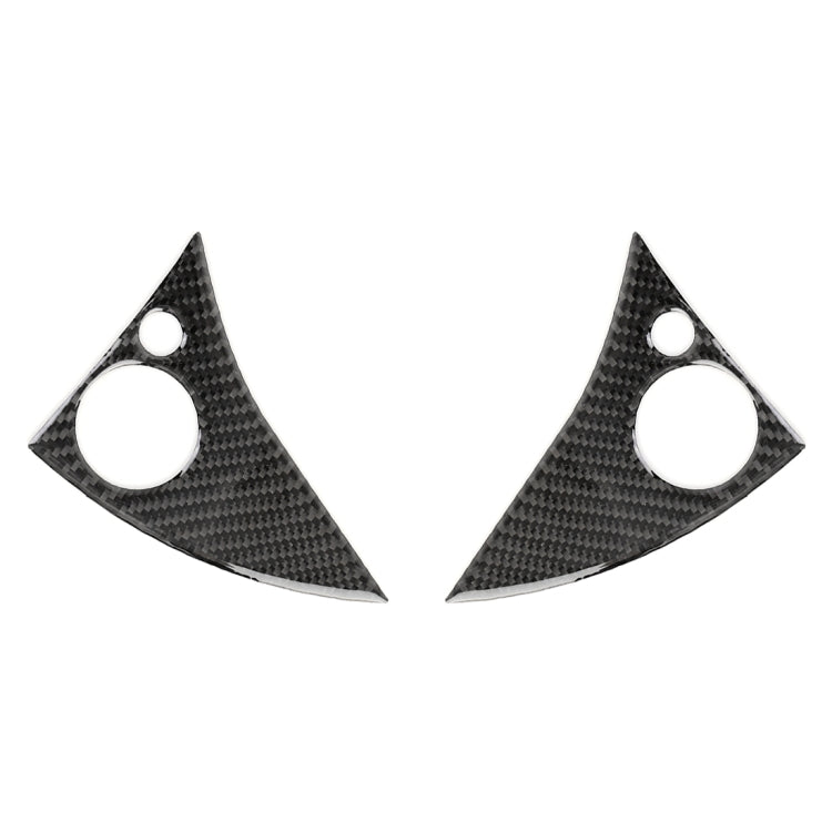 2 Stk. Auto Lenkradknopf Carbonfaser Zieraufkleber für Mercedes-Benz W204 2007-2010, Lenkradknopf
