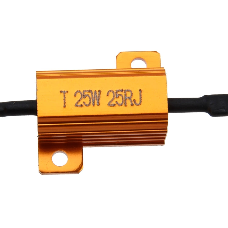 2 PCS Car Canbus Error Canceller Decoder Load Resistor LED 25W 25 Ohm No Blinking Decoder, 25W 25 Ohm
