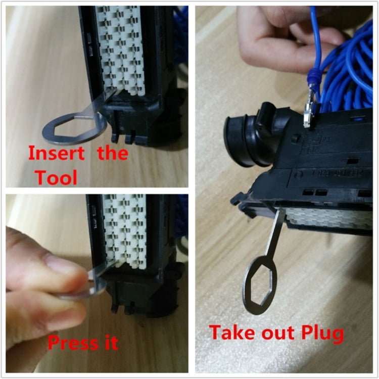 3 PCS Auto Car Plug Circuit Board Wire Harness Terminal Extraction Pick Connector Crimp Pin Back Needle Remove Tool, 3 PCS