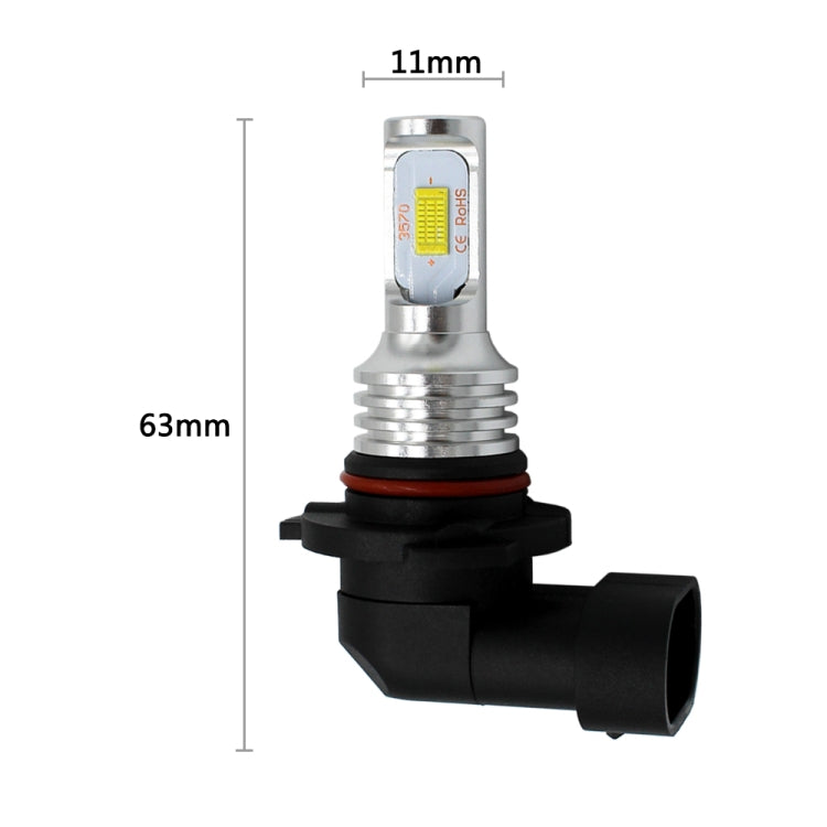 2 PCS 9005 HB3 72W 1000LM 6000-6500K Super Bright White Light Car Fog LED Bulbs, DC 12-24V, 9005/HB3, 9005 HB3