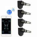 VC601 TPMS Reifenüberwachungssystem mit 4 eingebauten Sensoren, Alarmfunktion und Bluetooth 4.0, kompatibel mit Android / iOS / iPad, VC601