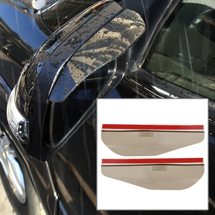 1 Paar Auto Rückspiegel Regenblenden Auto Rückspiegel Augenbraue Regenabdeckung Auto Rückspiegel Augenbrauenabdeckungen Flexibler Schutz Regendichte Dekorationszubehör, 3R-2101