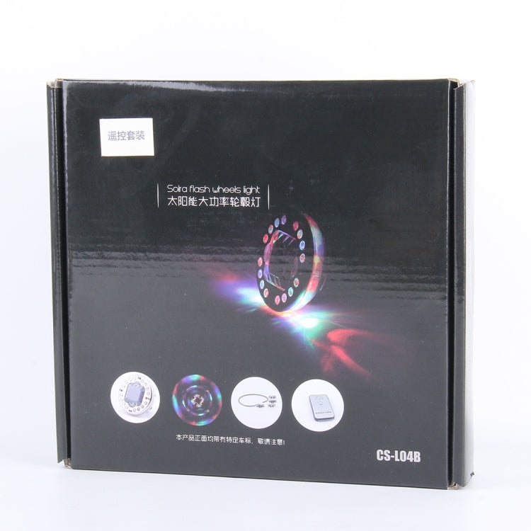 4 PCS Solar High Power Car LED Colorful Wheel Lights, 4 PCS Colorful Wheel Lights