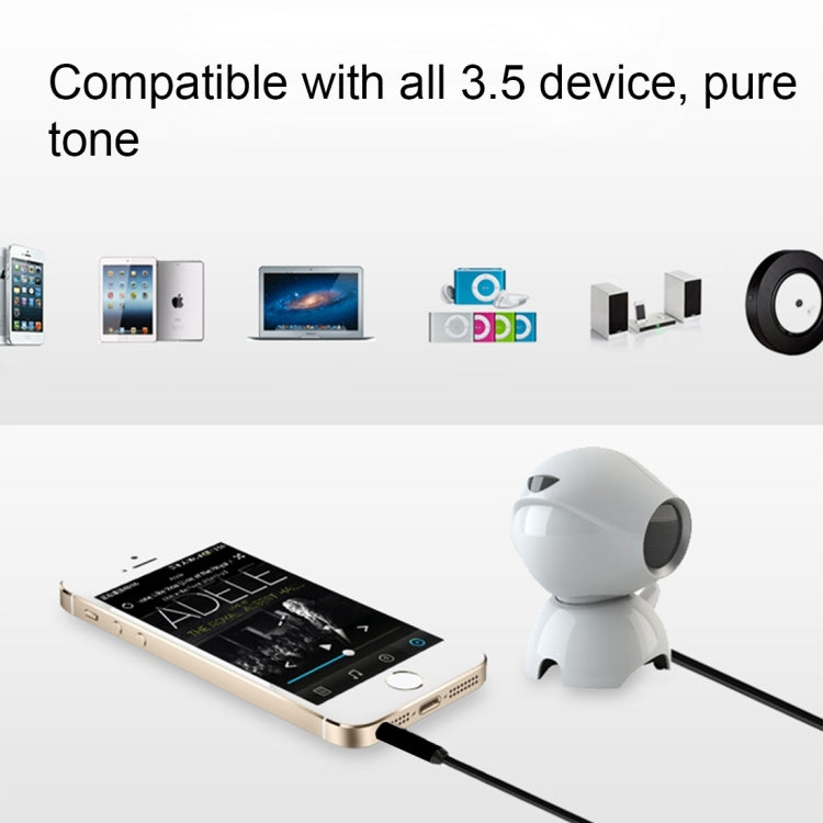 3,5 mm Klinkenstecker auf USB 2.0 Buchse Audio-Konverter, einziehbares Spiralkabel für Auto MP3-Lautsprecher U-Disk, Länge: 1m, 1 Stück