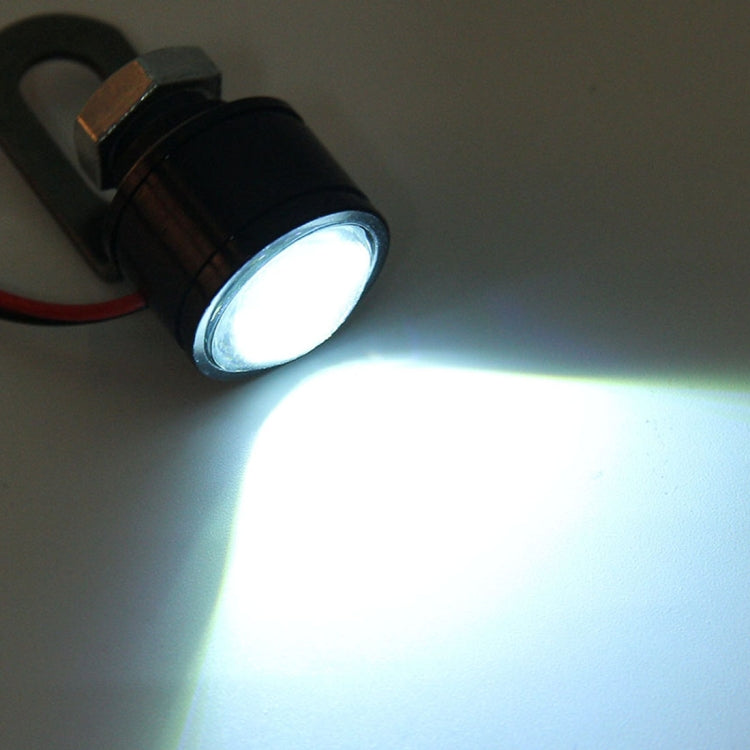 2 PCS 12V 3W Eagle Eyes LED Light For Motorcycle ，Wire Length: 45cm, Wire Length: 45cm