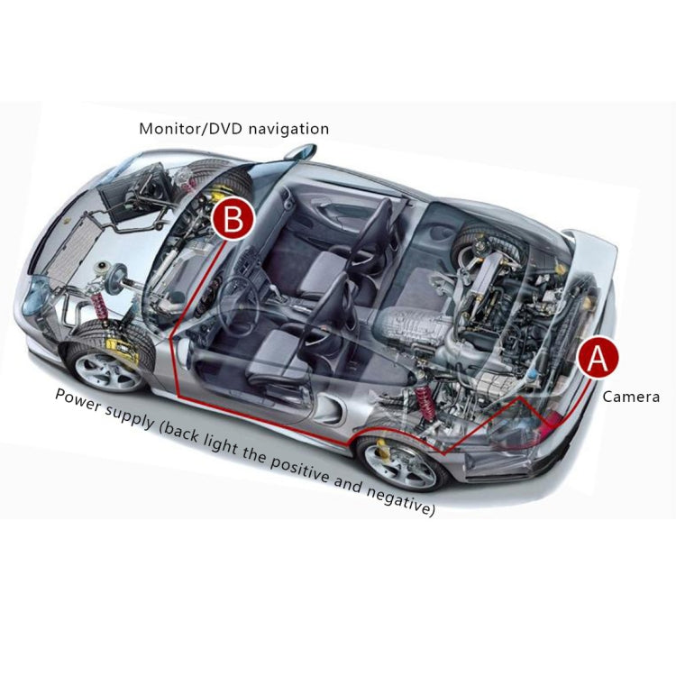 656×492 Effektive Pixel NTSC 60HZ CMOS II Wasserdichte Auto-Rückfahrkamera mit 4 LED-Lampen für Mazda 6, Mazda 6 Version 2005-2013