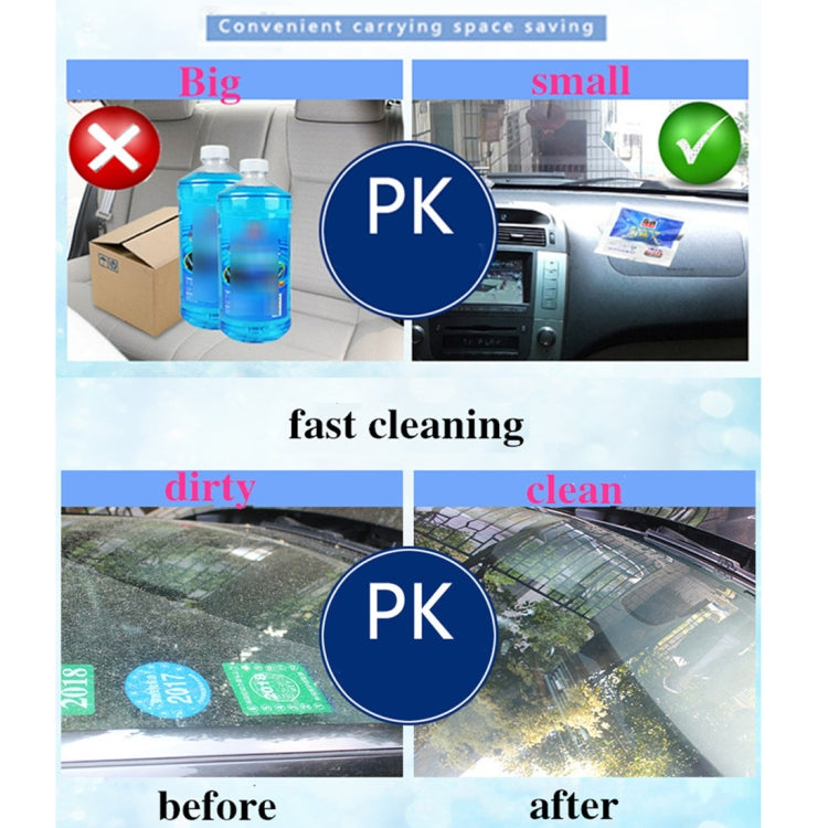 12 PCS Car Solid Wiper Fine Auto Window Cleaning Windshield Glass Cleaner Washer Tablets(1 PCS=4L Water), 12 PCS Glass Cleaner