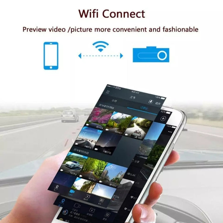 Mini Auto-Dashcam WLAN Monitor Full HD Dashcam Videorecorder Camcorder Bewegungserkennung, unterstützt TF-Karte & Android & IOS, K602