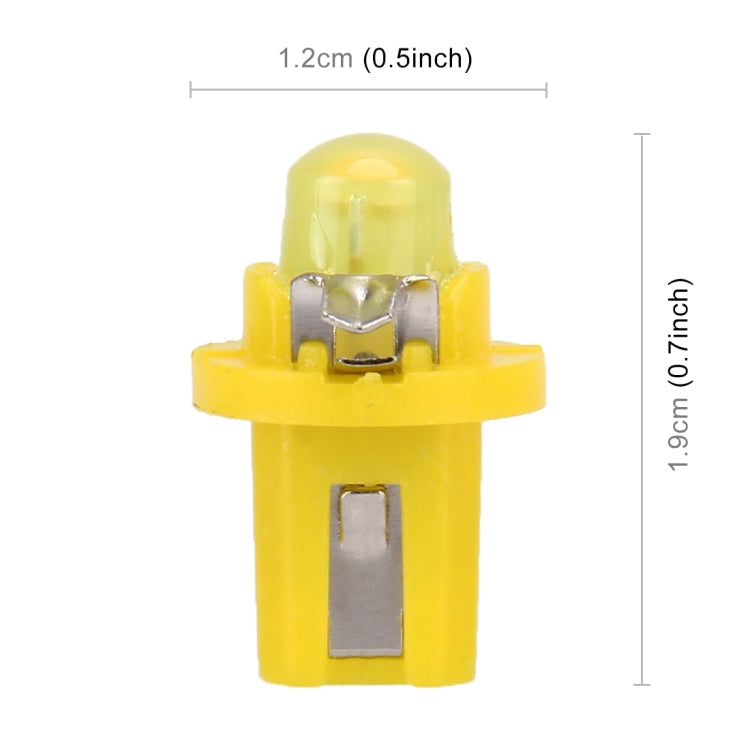 10 PCS 0.4W B8.5 Wedge Instrument Panel COB LED Light Dashboard Gauge Cluster Indicator Lamp Bulb, 0.4W B8.5