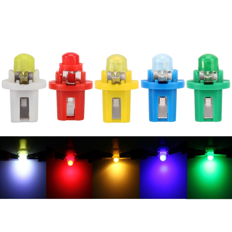 10 PCS 0.4W B8.5 Wedge Instrument Panel COB LED Light Dashboard Gauge Cluster Indicator Lamp Bulb, 0.4W B8.5