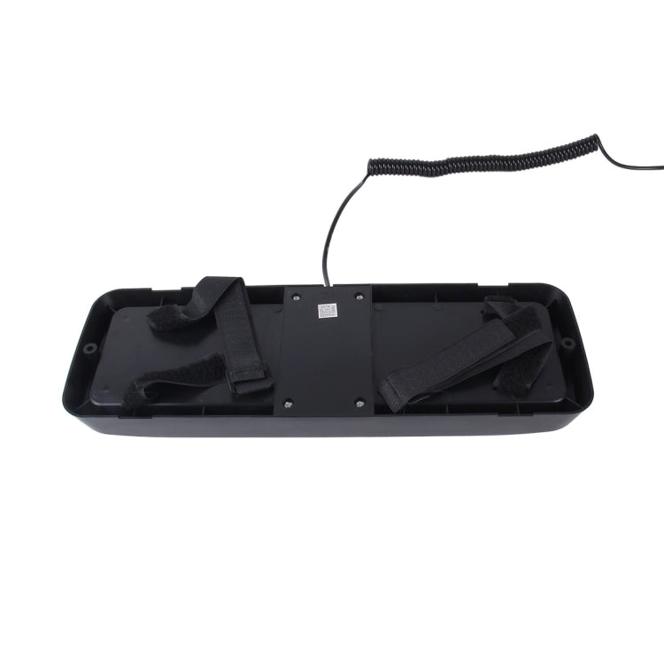 High qulaity DC 12V,9W LED Waterproof Car Sunshade White Light Warning Lights Strobe Emergency Lights Flashing Light with 12 Kinds Flash Patterns, White