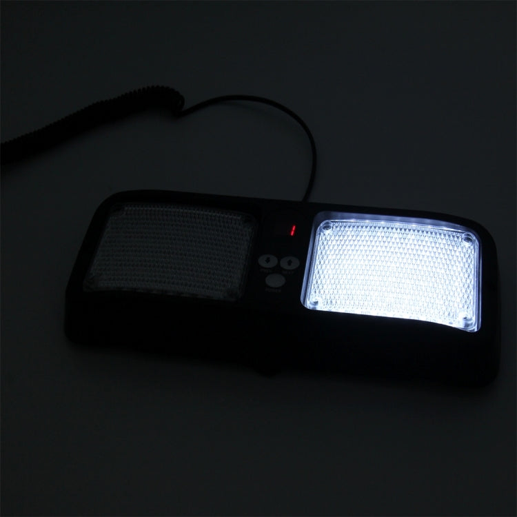 High qulaity DC 12V,9W LED Waterproof Car Sunshade White Light Warning Lights Strobe Emergency Lights Flashing Light with 12 Kinds Flash Patterns, White