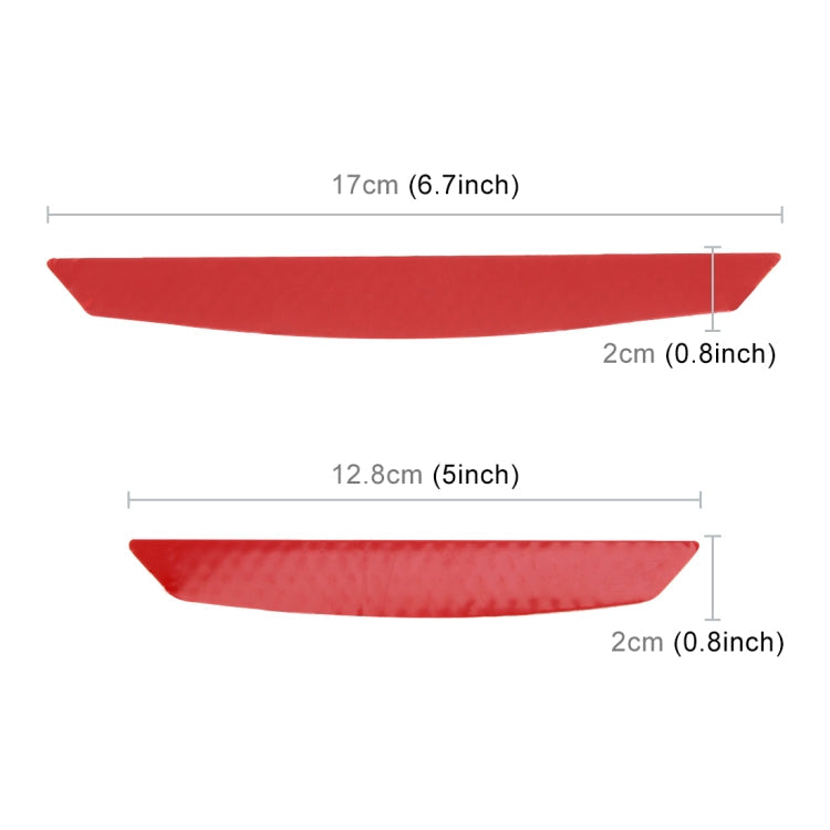 4 PCS Universal Car Door Anti-collision Strip Protection Guards Trims Stickers, 4 PCS