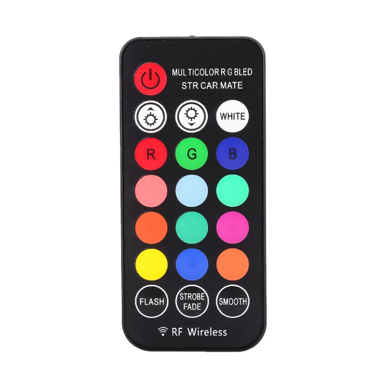 2 PCS W5W 194 T10 Multi Colors 10 SMD 3535 LED Car Clearance Light Marker Light with Remote Control, DC 12V, 2 PCS SMD 3535
