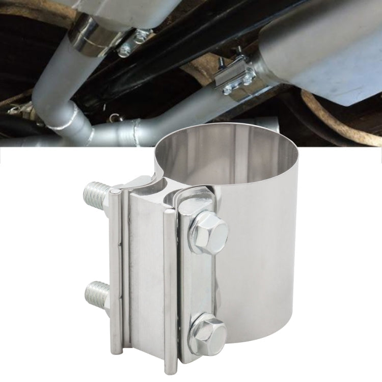 3 Zoll Auto Turbo Auspuff Downpipe Edelstahl Überlappungsverbindung Bandschelle, 3 Zoll